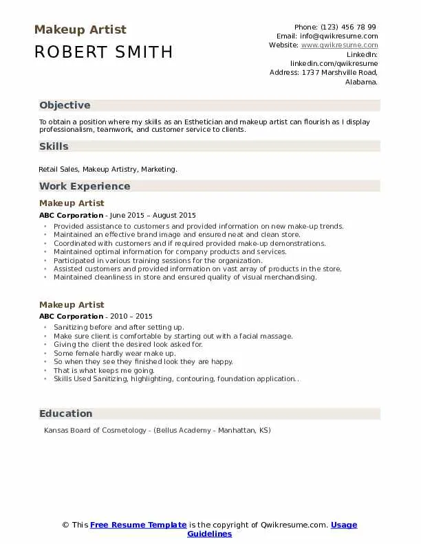 39541 makeup artist cover letter image4