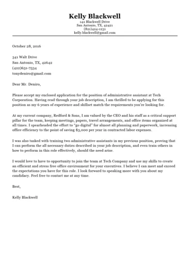 39542 cover letter builder formatting