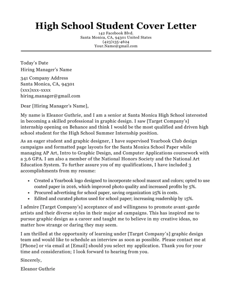 39548 cover letter importance