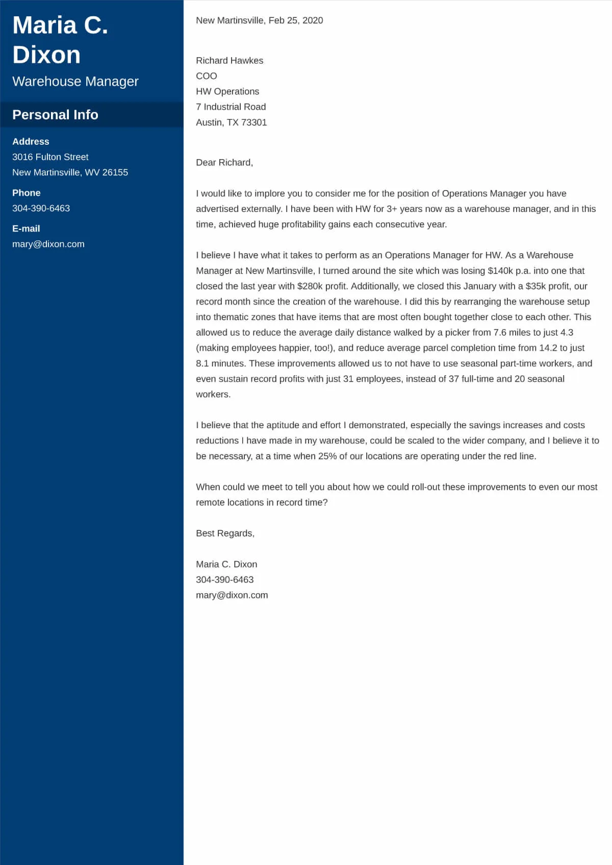 39549 internal cover letter template example