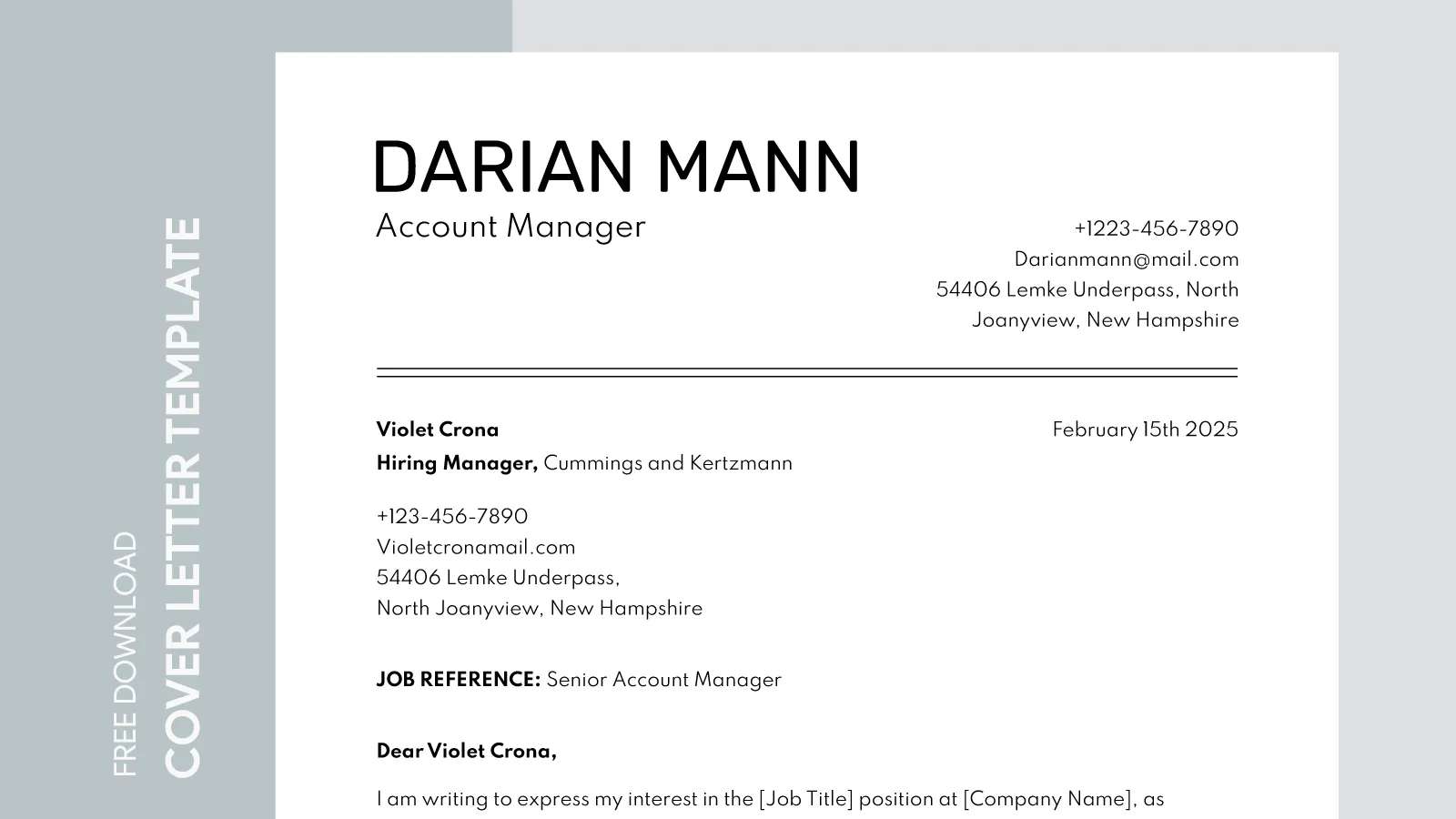 39554 cover letter formatting