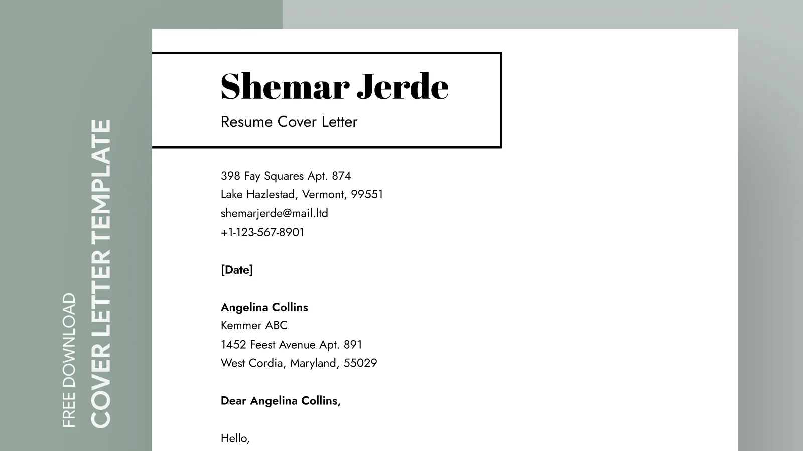 39554 pre designed cover letter templates