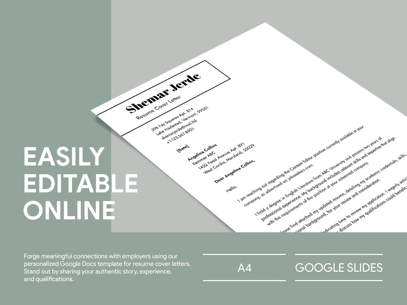 39554 proofreading cover letter