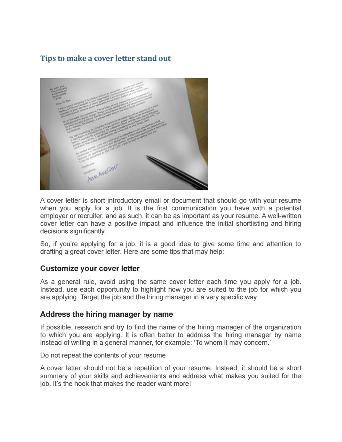 39561 proofreading cover letter