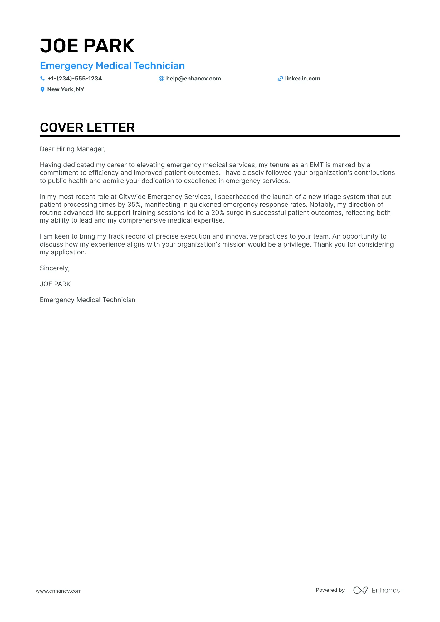 39563 emt resume