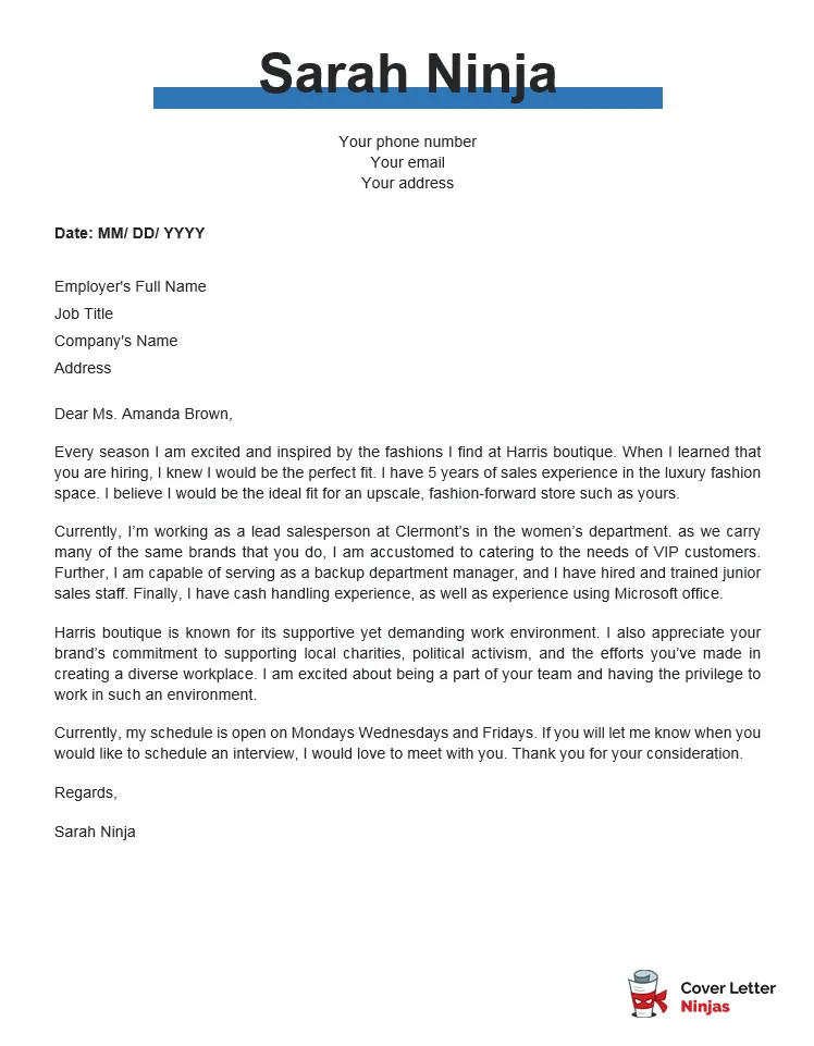 39564 retail cover letter example