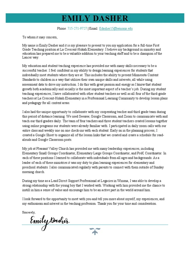 39569 teacher cover letter header