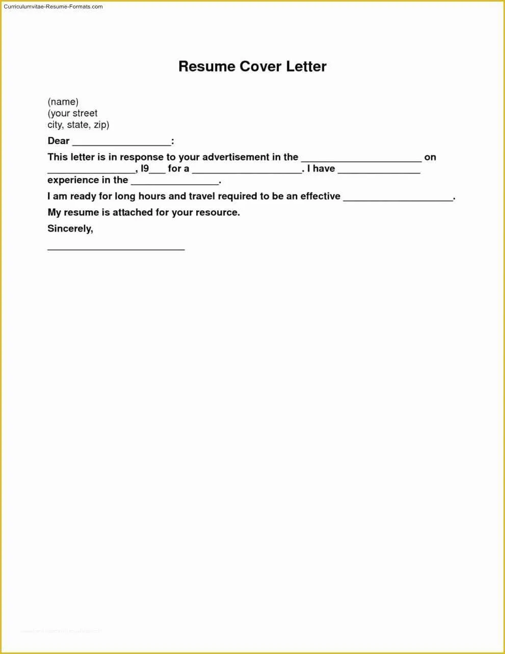 39574 simple cover letter template