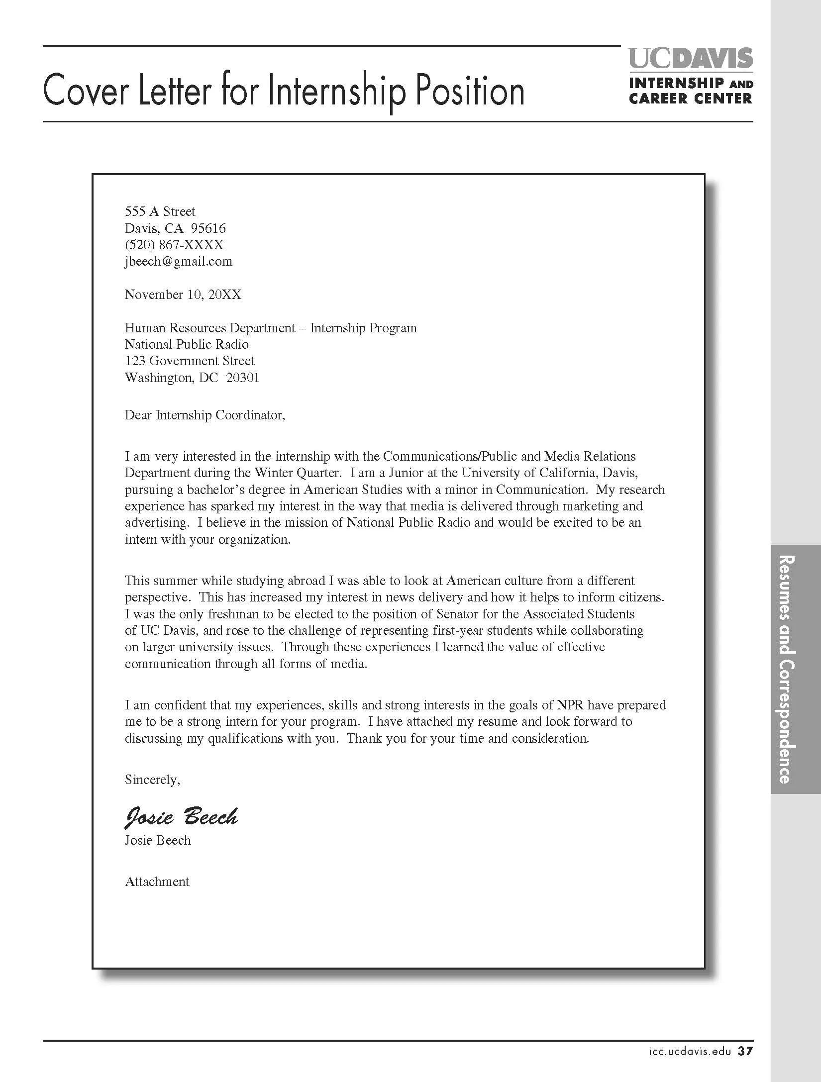 39575 cover letter internship inspiration