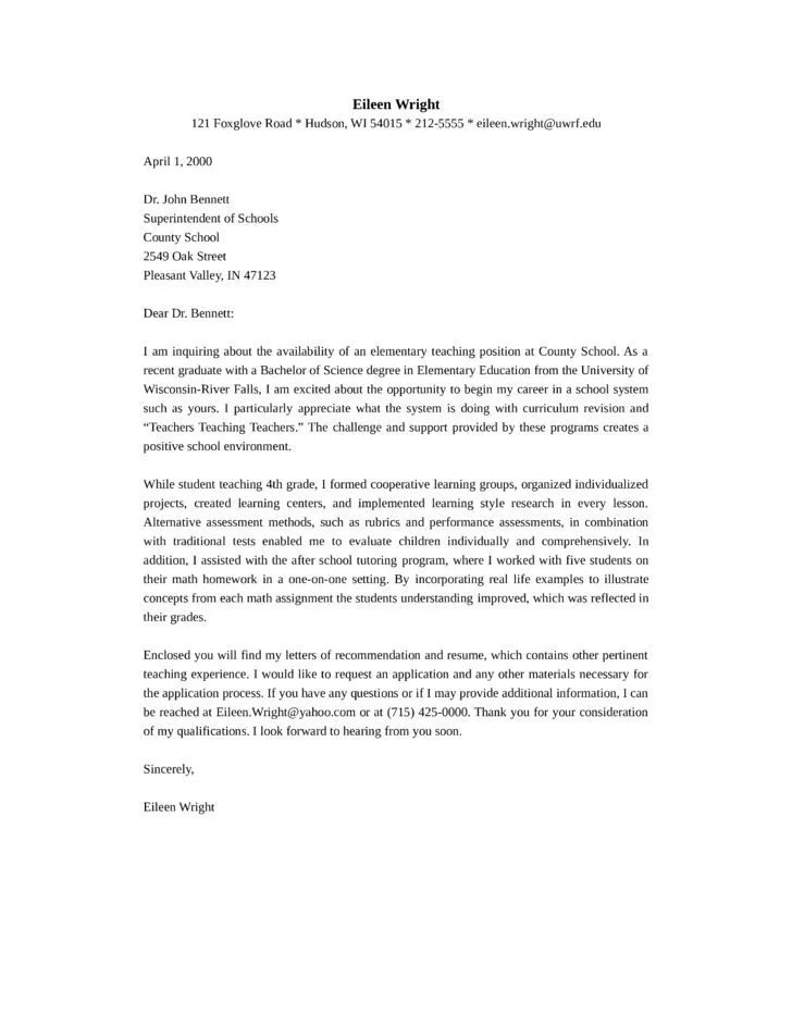 39576 elementary teacher cover letter image4