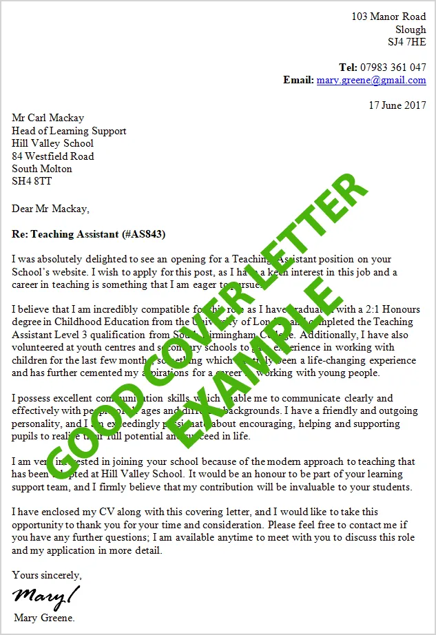 39580 cover letter example guide