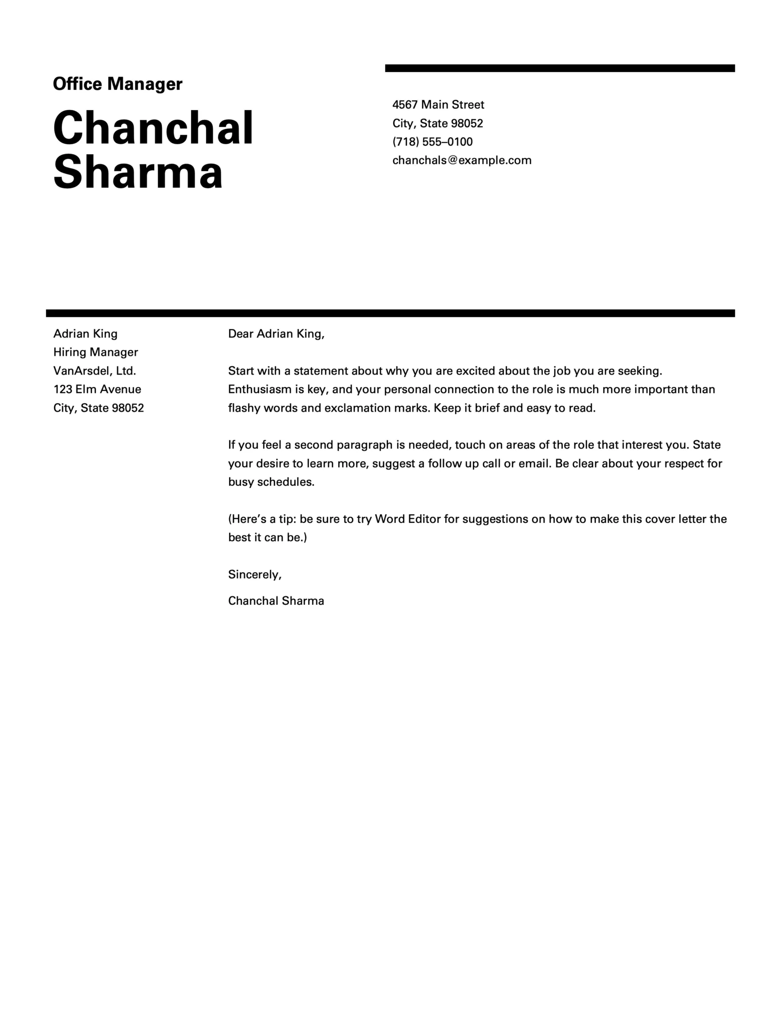 39595 cover letter elements