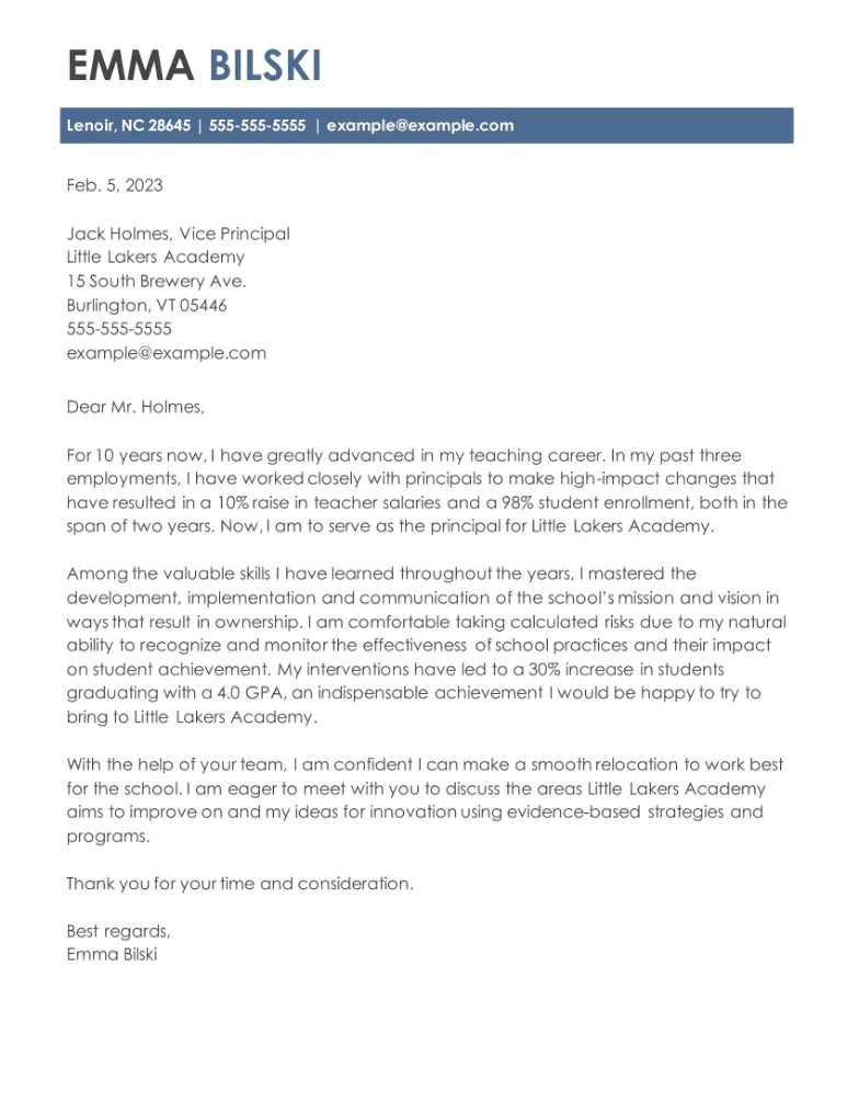 39610 value proposition cover letter