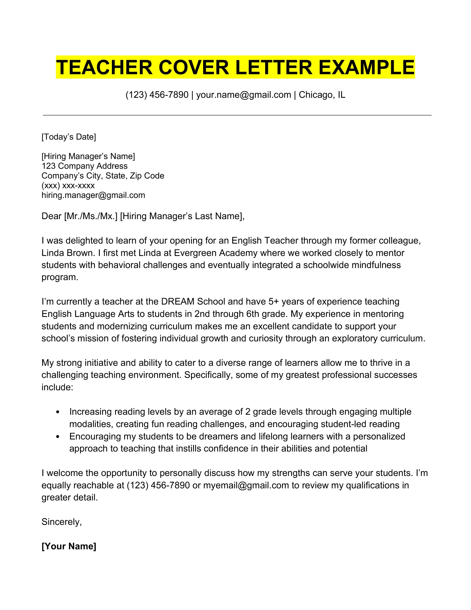 39613 cover letter formatting