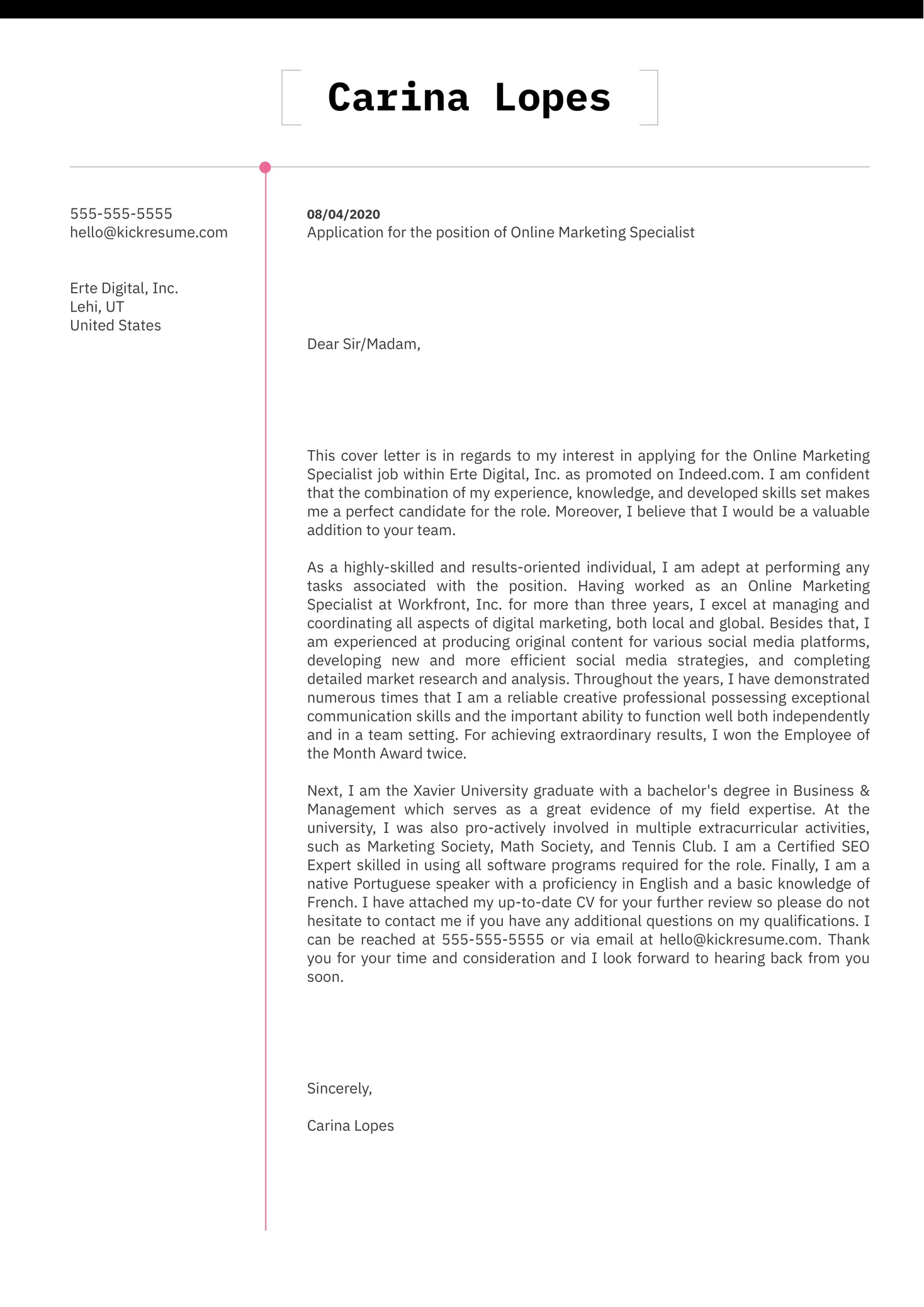 39620 tailoring cover letter