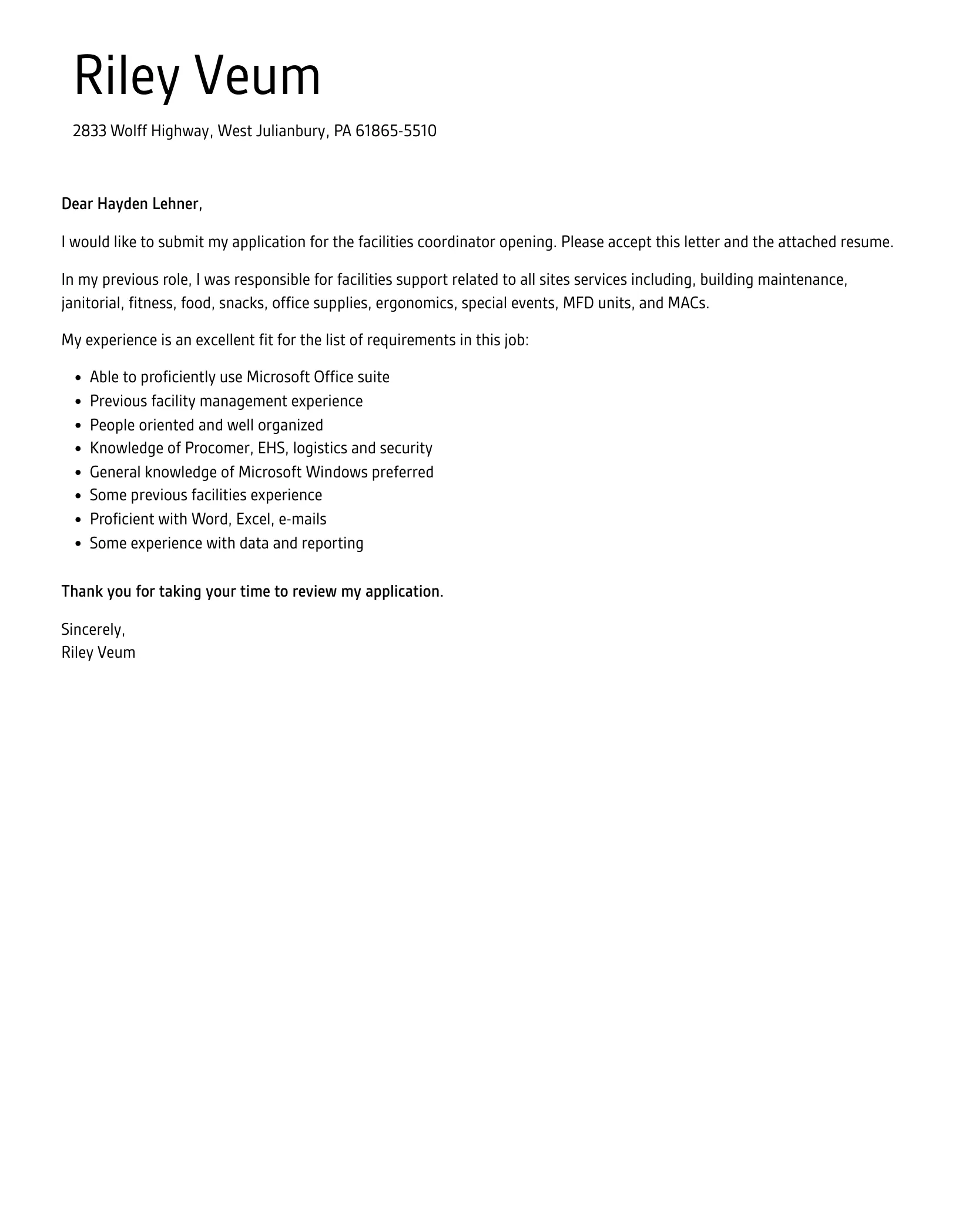39622 cover letter formatting tips