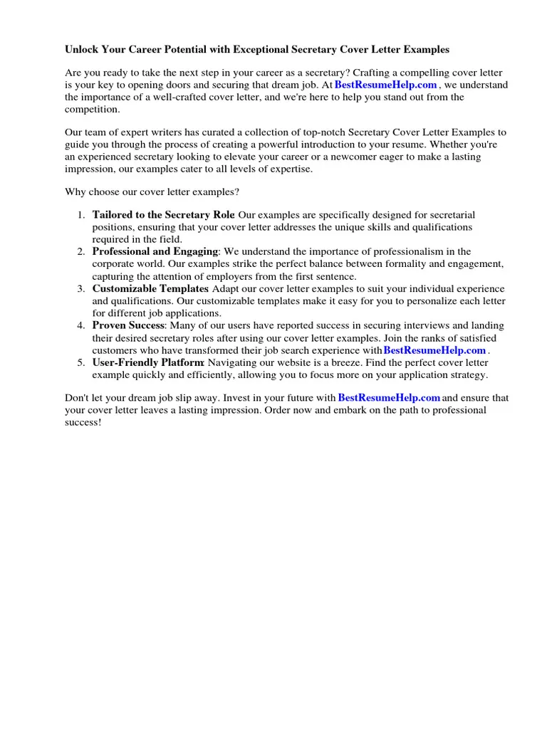 39623 secretarial skills cover letter header