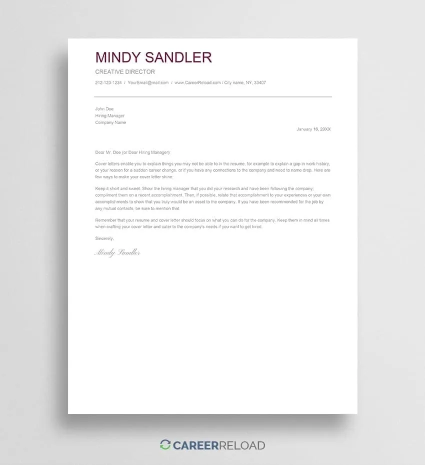 39624 cover letter templates google docs 5