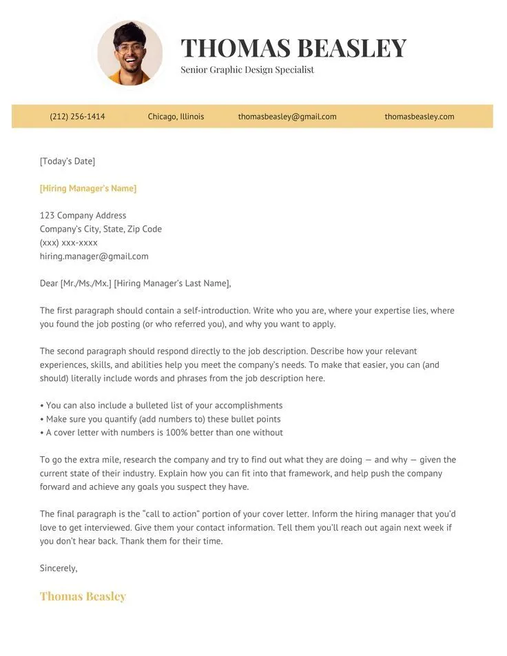 39628 customizing cover letter