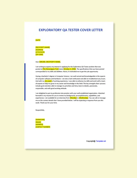 39629 qa tester cover letter