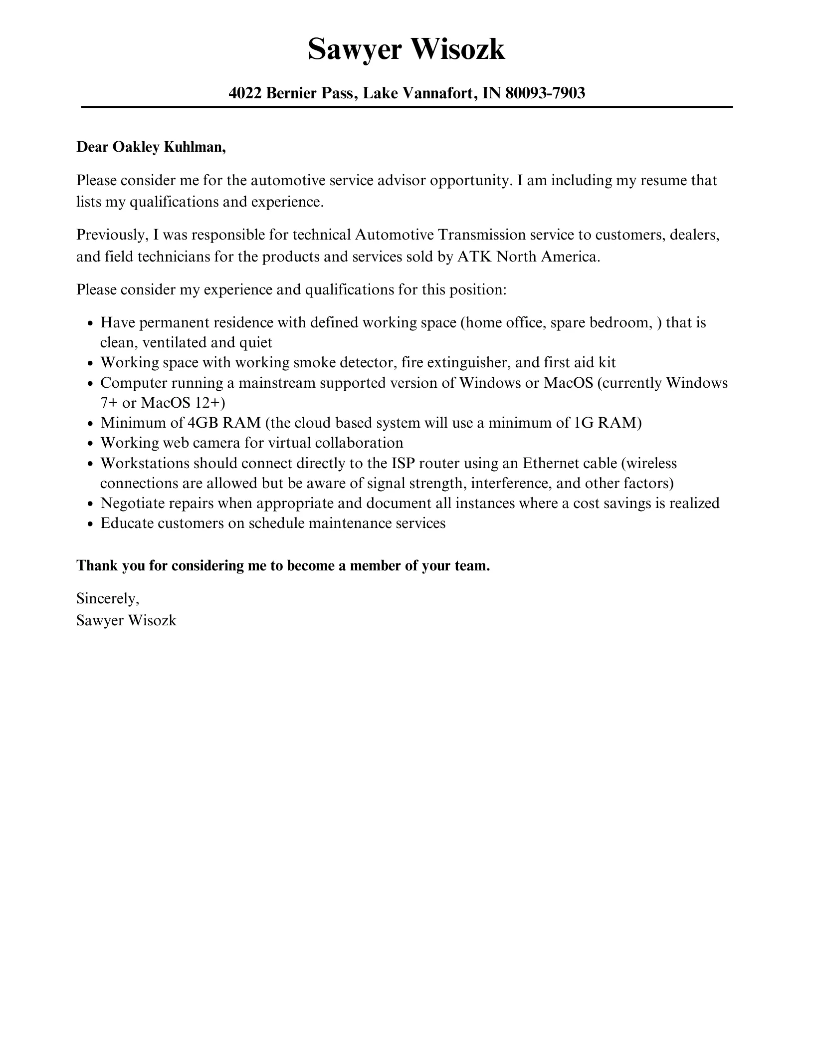 39630 automotive service advisor problem solving