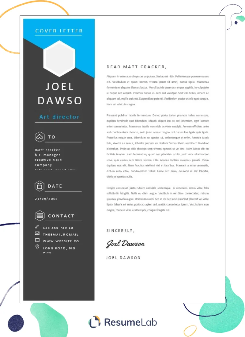 39631 achievements cover letter