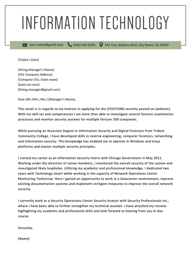 39635 cover letter formatting