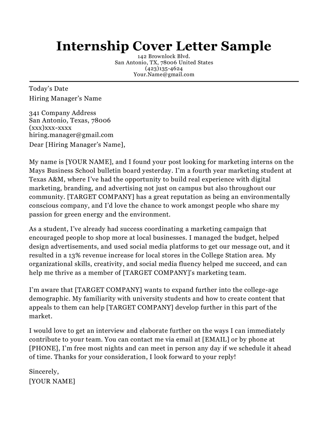 39636 cover letter formatting