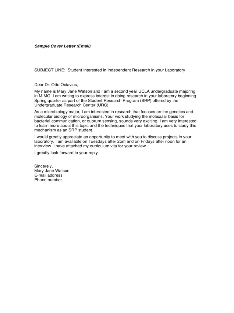 39637 email cover letter intro