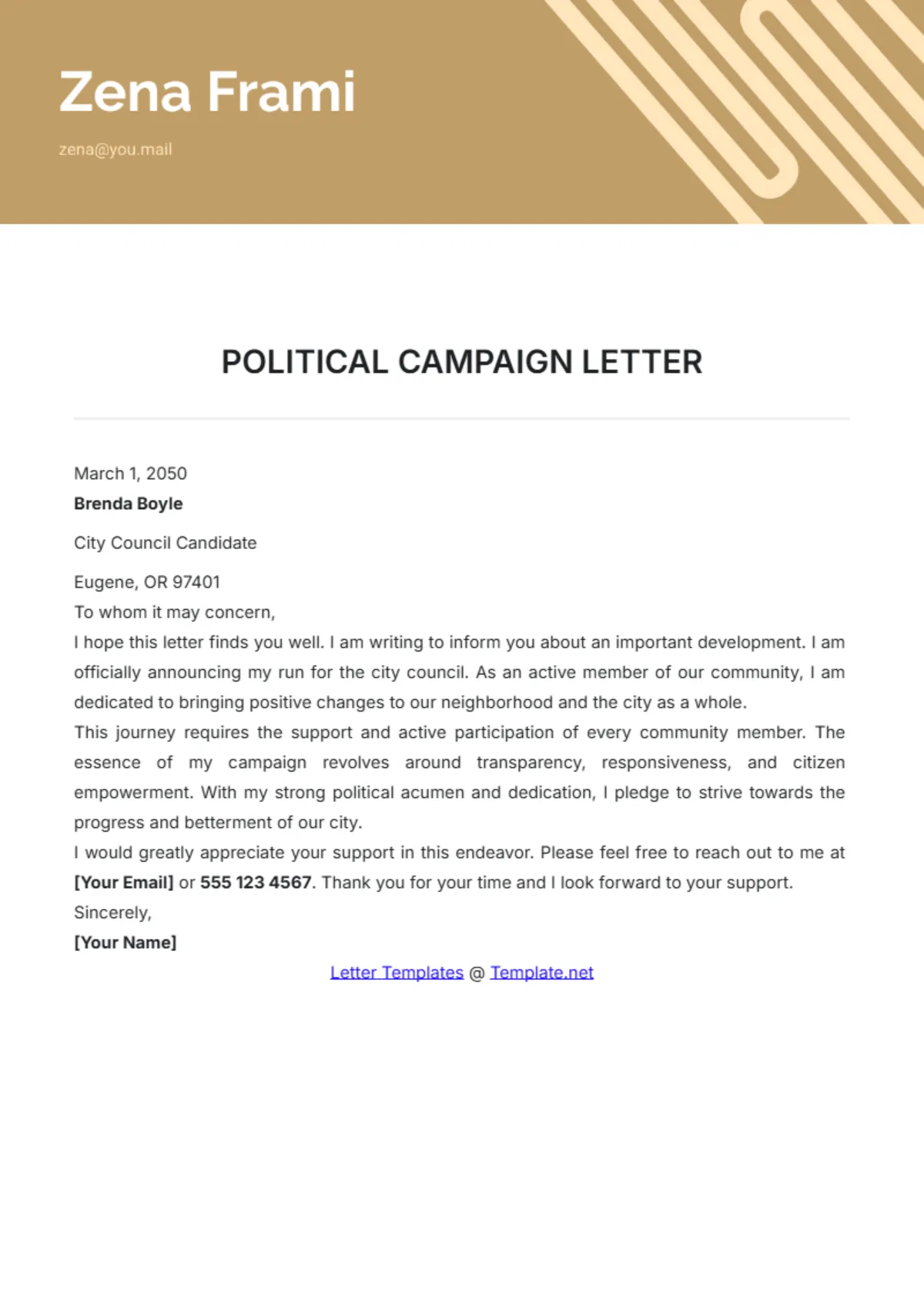 39644 campaign cover letter examples