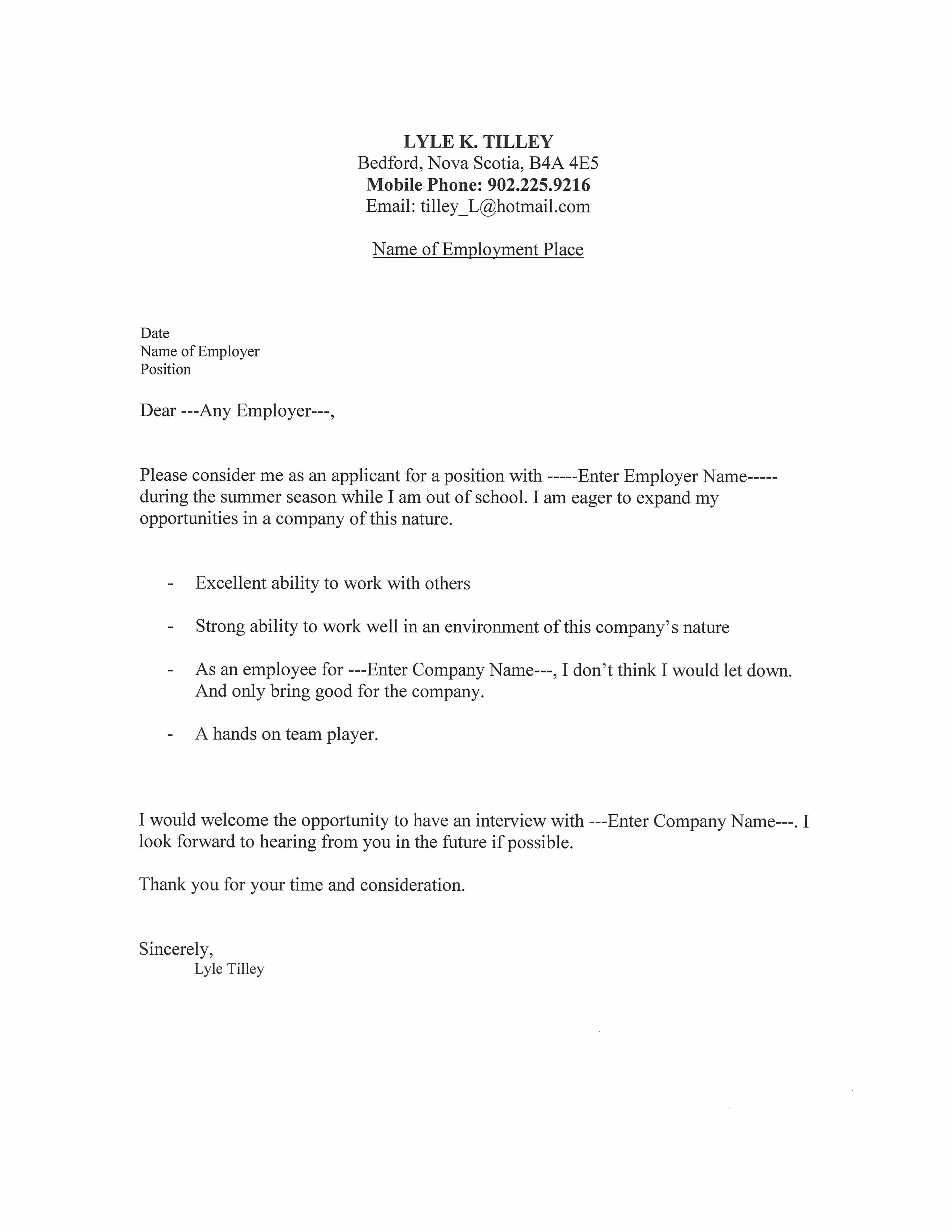 39648 cover letter components