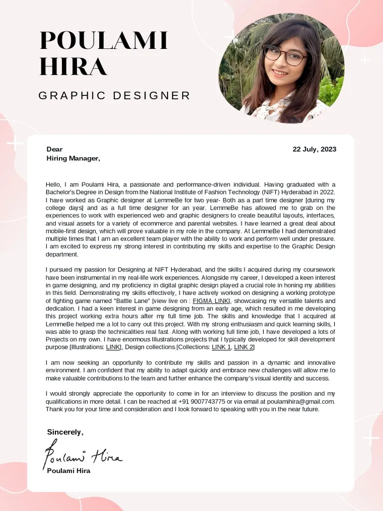 39653 graphic design cover letter header