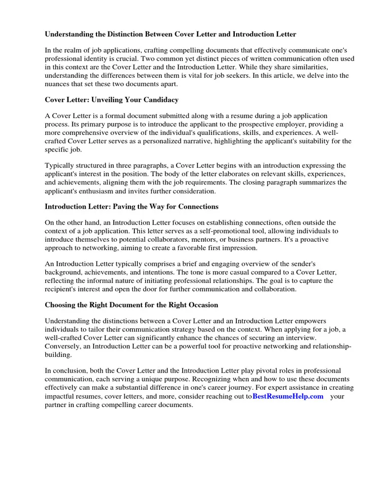 39654 cover letter vs introduction letter 1