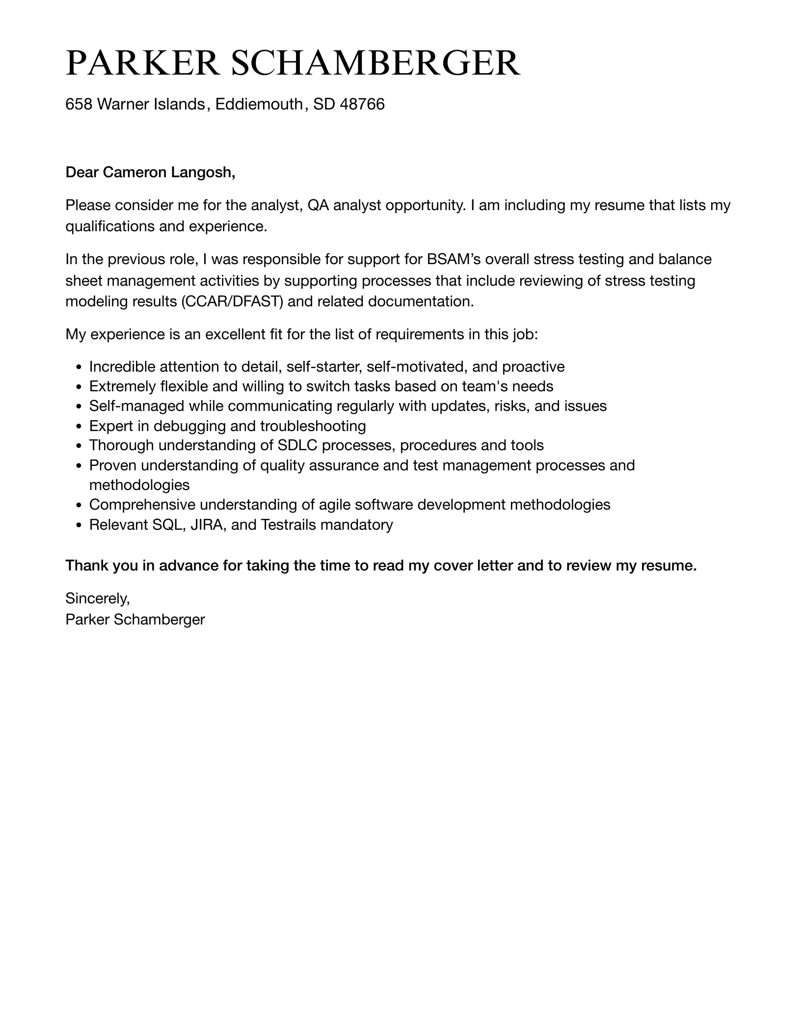 39655 cover letter formatting