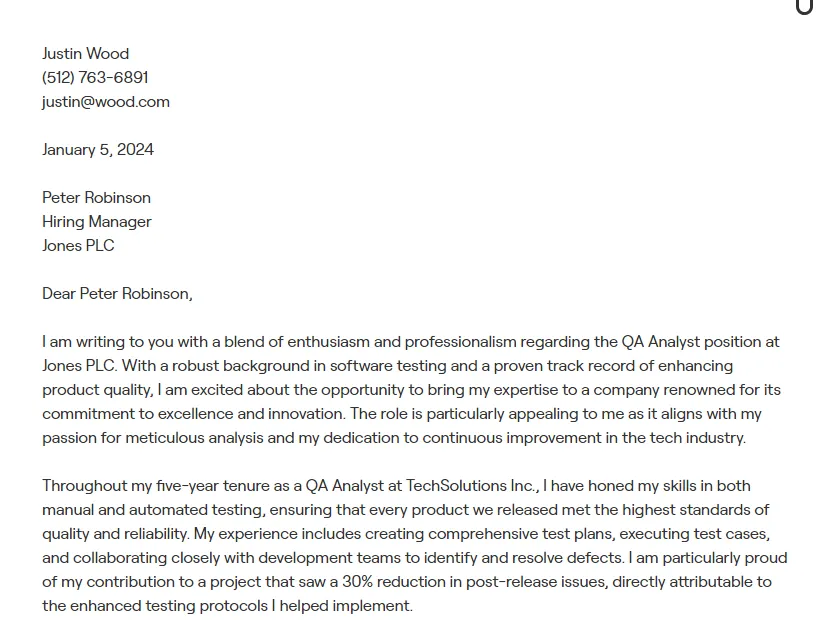 39655 qa analyst resume tips