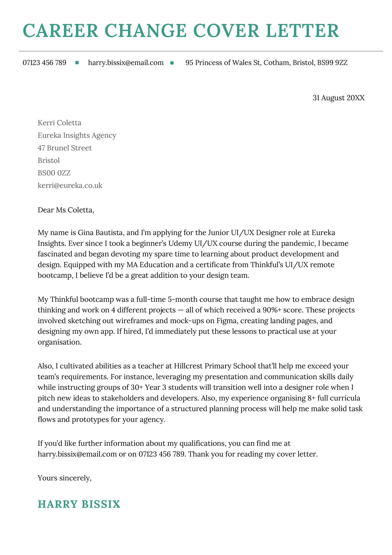 39656 tailoring cover letter