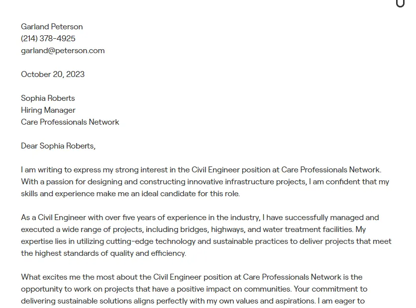 39657 cover letter format