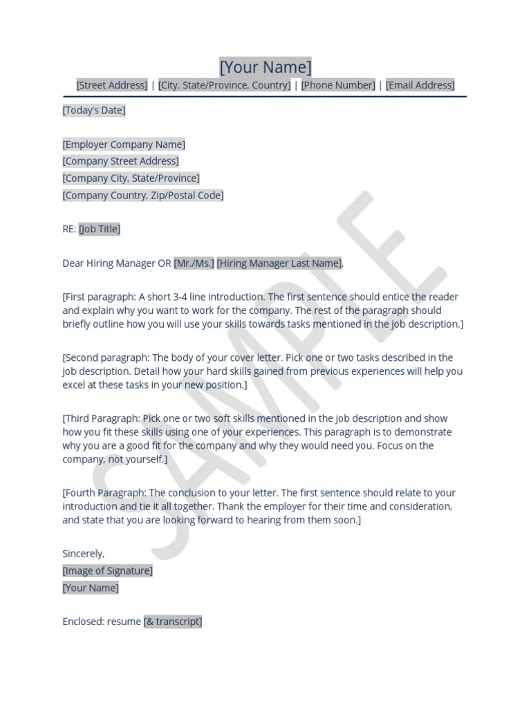 39664 cover letter importance
