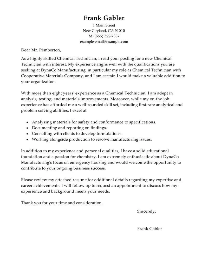 39670 purpose of cover letter