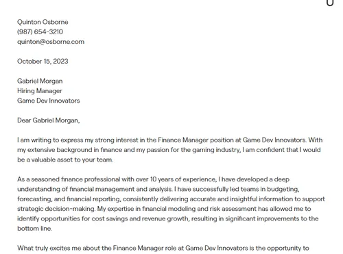 39672 proofreading cover letter