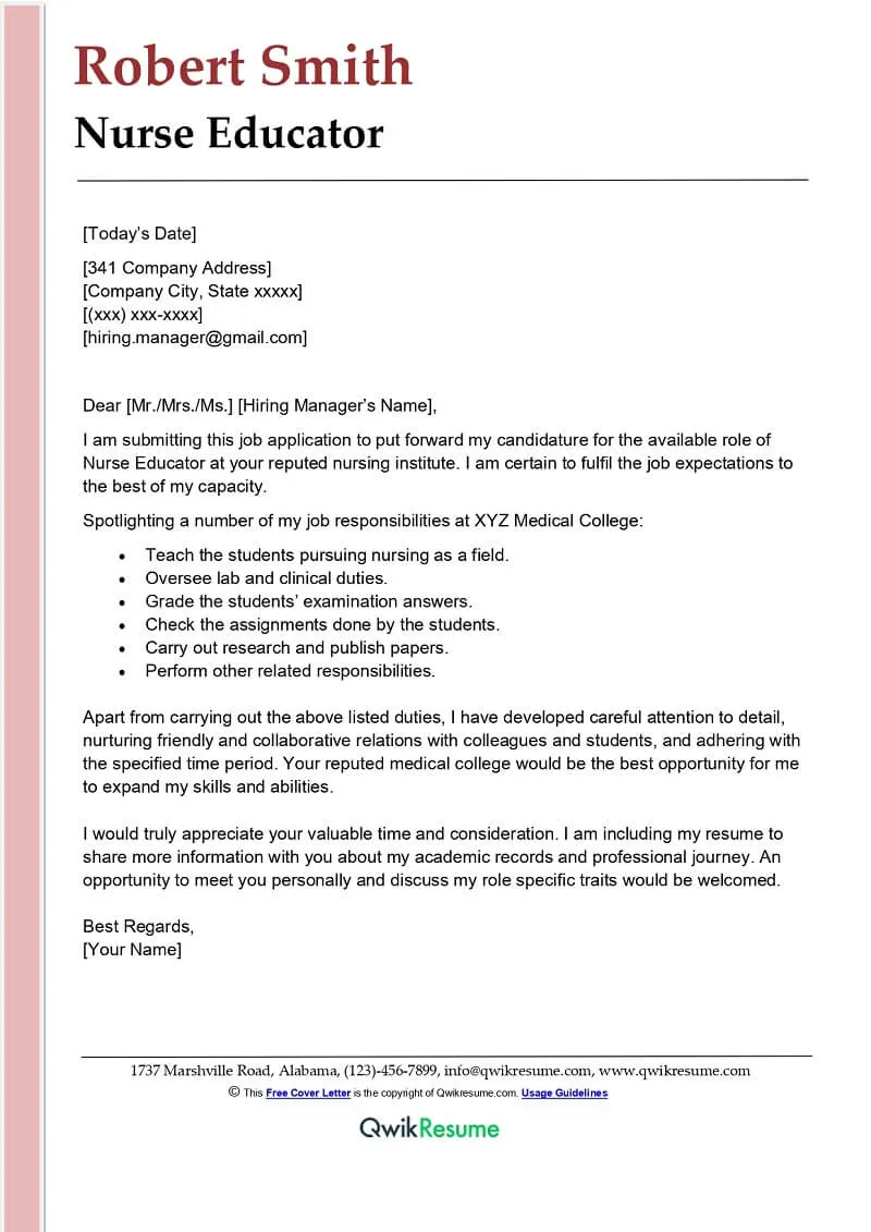 39680 school nurse cover letter
