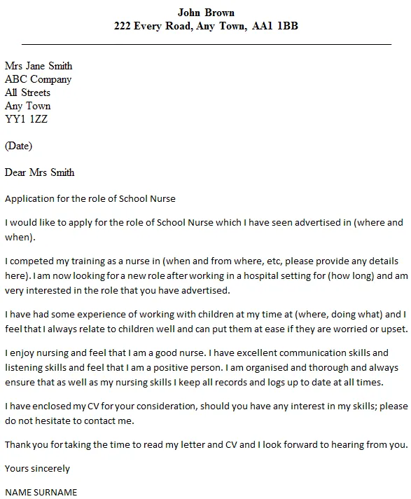 39680 school nurse experience