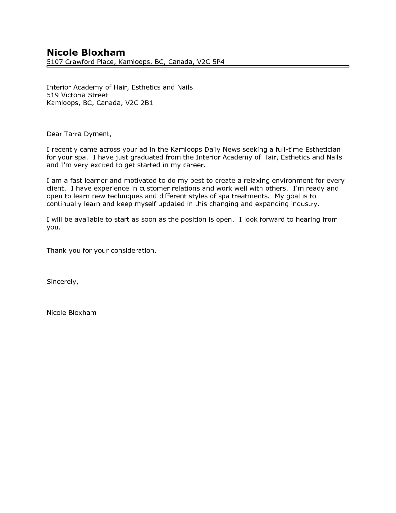 39686 aesthetic cover letter layout