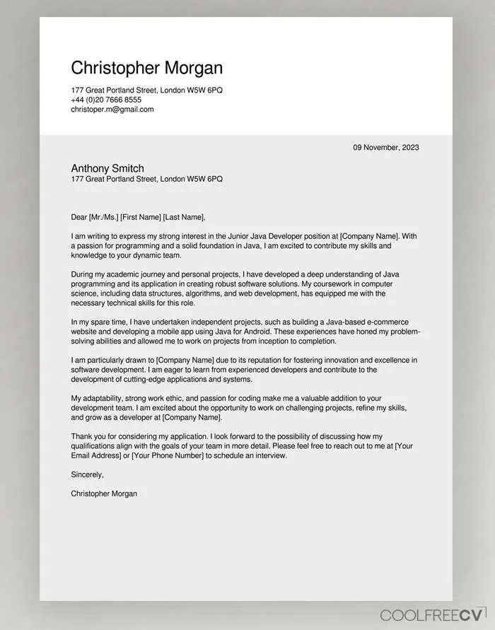 39688 customize cover letter