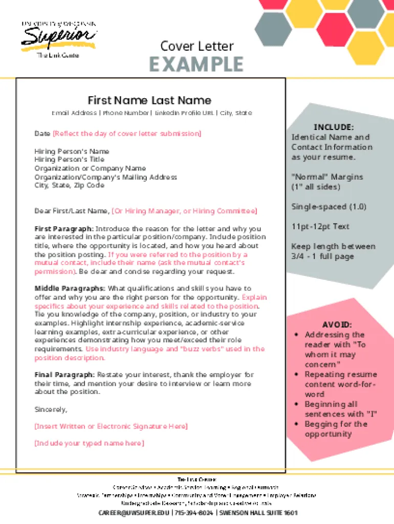 39688 formatting cover letter