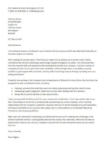 39693 cover letter formatting