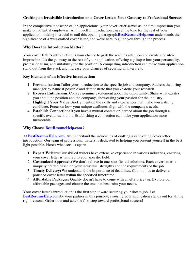 39696 cover letter introduction