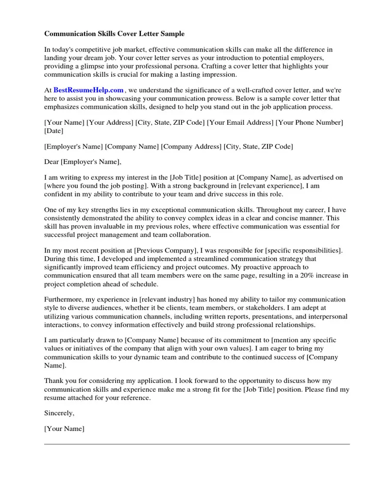 39701 communication job cover letter tips