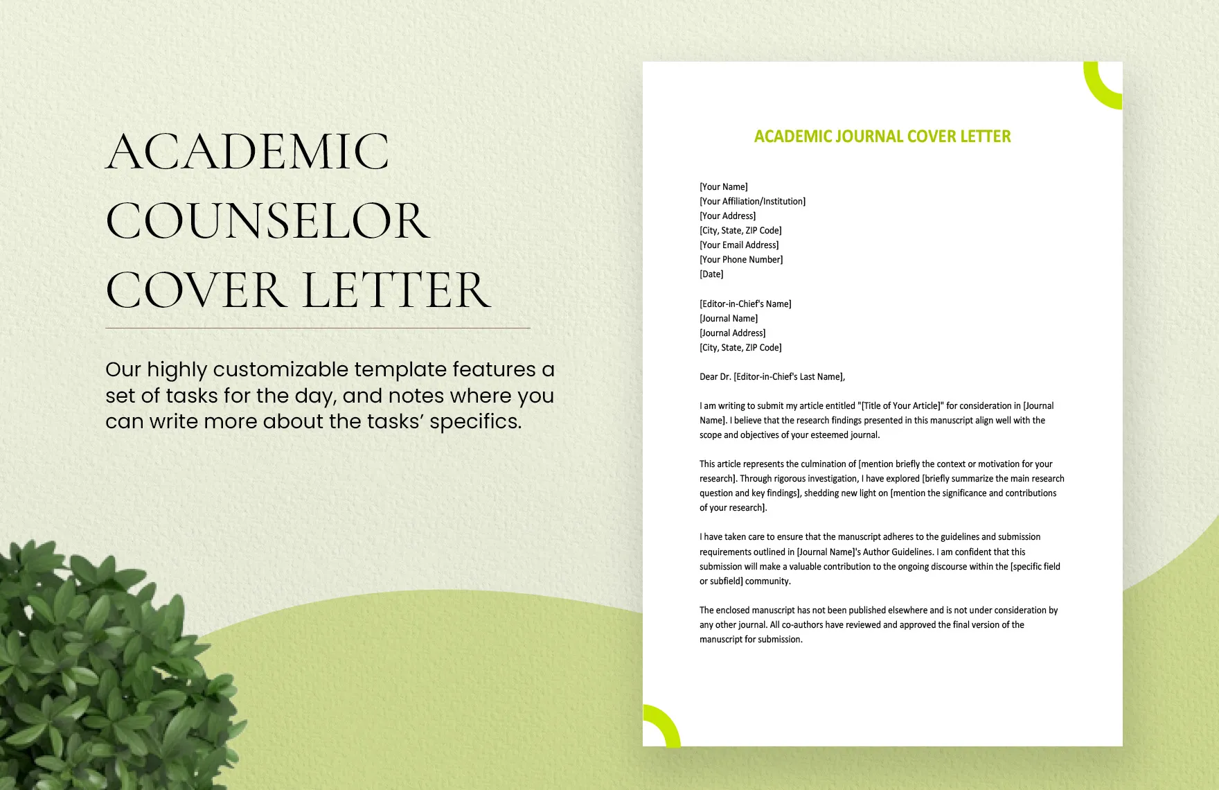 39707 cover letter journal purpose