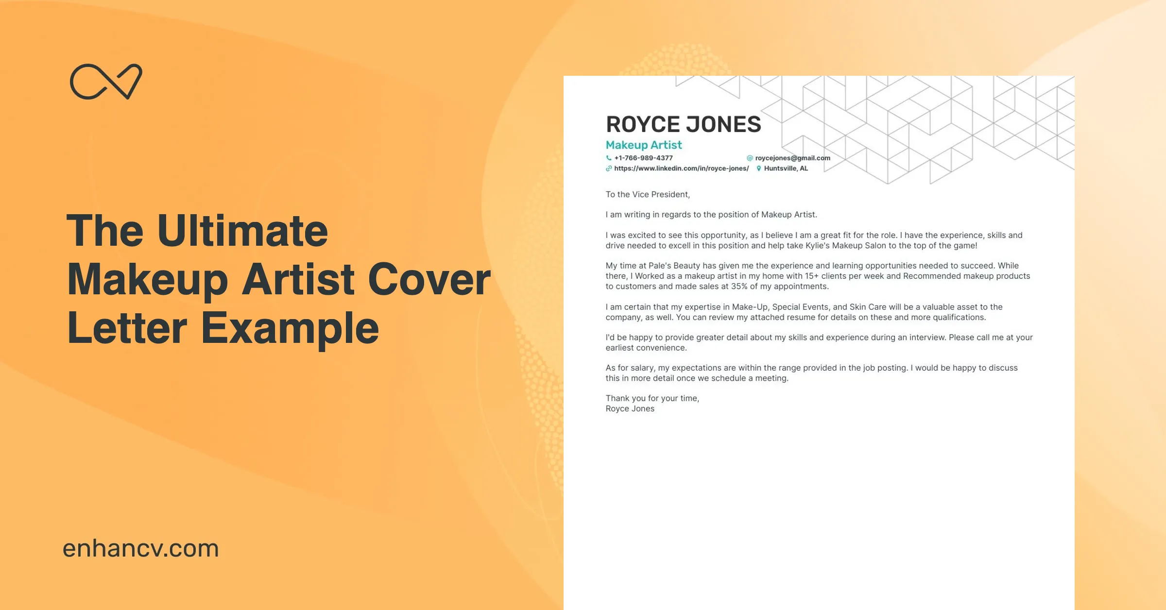 39709 cover letter formatting